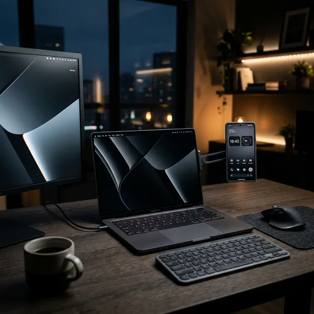 ノートPCとスマホが合体！視線移動をゼロにする拡張MagSafeマウント
