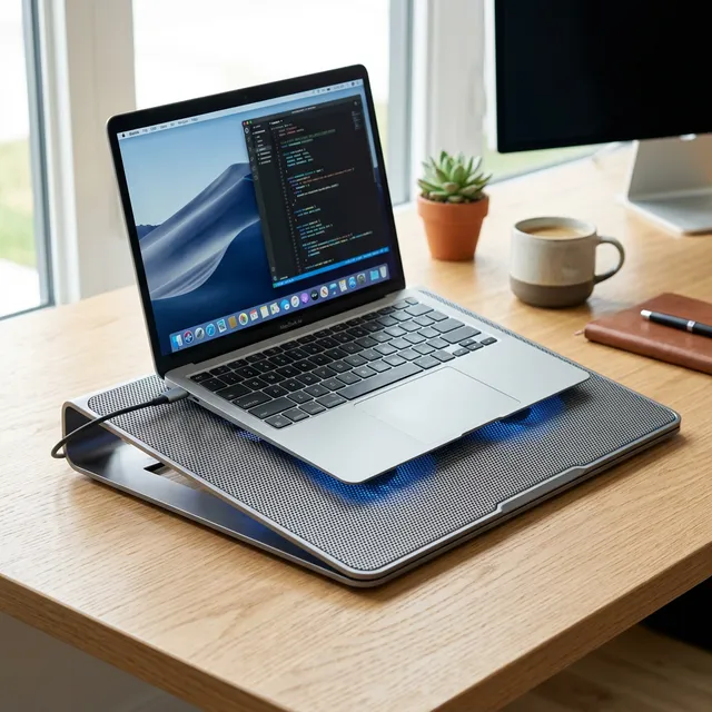 【熱暴走対策】アルミボディで爆冷！エレコム「ノートPC用冷却台」