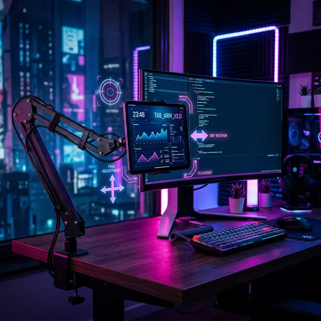 【もう揺れない・下がらない】iPadを最強のサブモニターに変える「硬すぎるアーム」の魔力