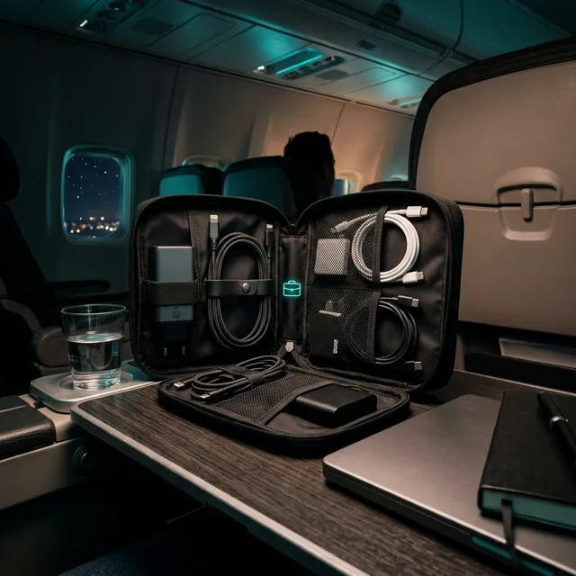 出張の荷物ストレス激減！デジタル小物を完璧に整理する最強ガジェットポーチ