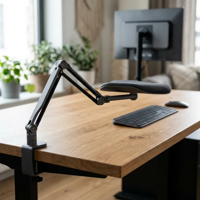 右肩と手首の激痛を「物理」で黙らせる！6段昇降の3D可動アームレスト