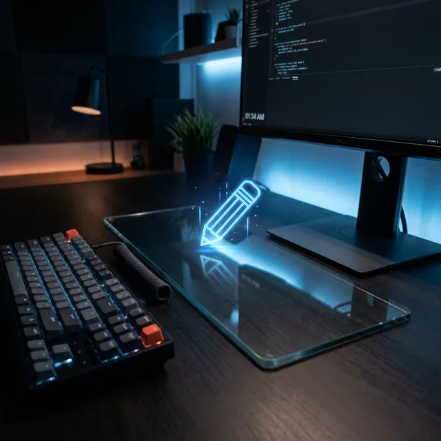 付箋の山から解放！デスクでサッと書いて消せる「卓上ガラス製ホワイトボード」