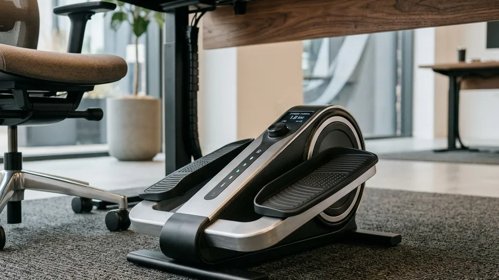 デスクワークの脚のむくみを消す「Gonex デスク下エリプティカルマシン」無音で座ったまま有酸素運動