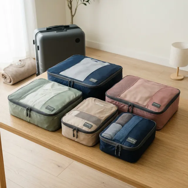 かさばる衣類の体積を半分に！掃除機不要の『YKKファスナー式圧縮バッグ』