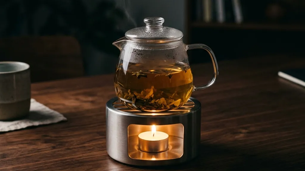 【人間関係に疲れた夜の特効薬】揺らぐ炎と冷めないお茶で心を満たすKINTO ティーウォーマー