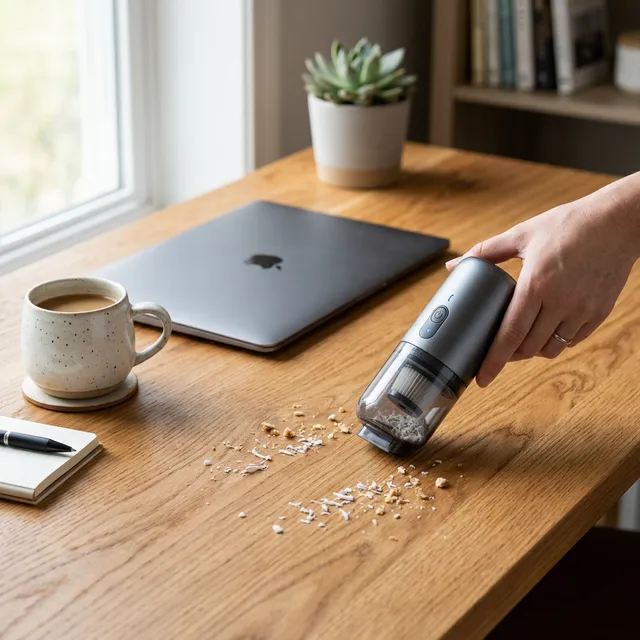 吹き飛ばしも吸引もこれ1台！4in1コードレスハンディクリーナー