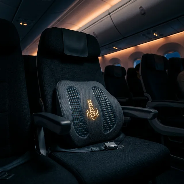 飛行機の腰痛対策に！エコノミー席でお尻が痛くならない最強携帯クッションのアイキャッチ画像