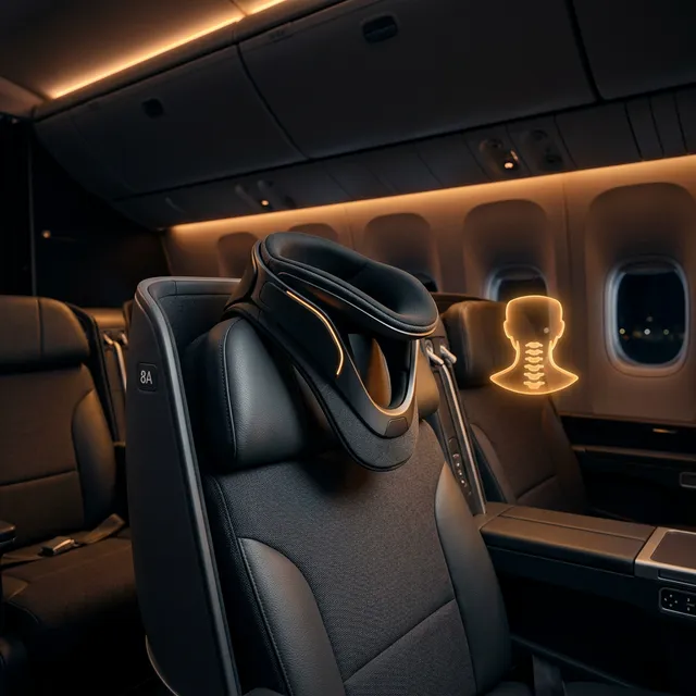 飛行機で首が痛い地獄から解放！着けるだけで快眠できる最強ネックサポーター