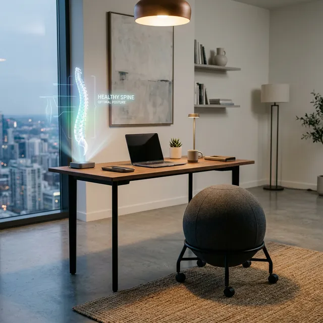 座るだけで体幹ケア！おしゃれすぎる「Vivora バランスボールチェア」