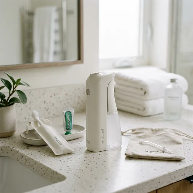 海外旅行中の『歯磨きスッキリしない問題』を撃退！大容量タンクの強水圧ジェットウォッシャー