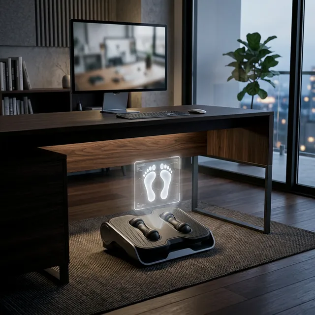 デスクの下に隠れたオアシス！足のむくみを撃退するマッサージ機能付きフットレストのアイキャッチ画像