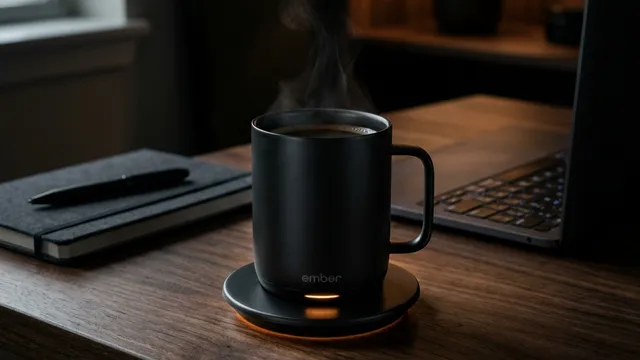 コーヒーがいつまでも熱い！指定温度を1.5時間キープする「魔法のスマートマグ」