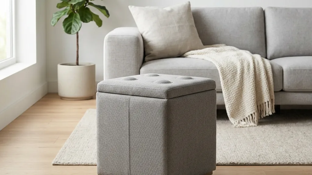 帰宅後に足を入れるだけ。お洒落なスツールに見えるフットマッサージャーが最高でした