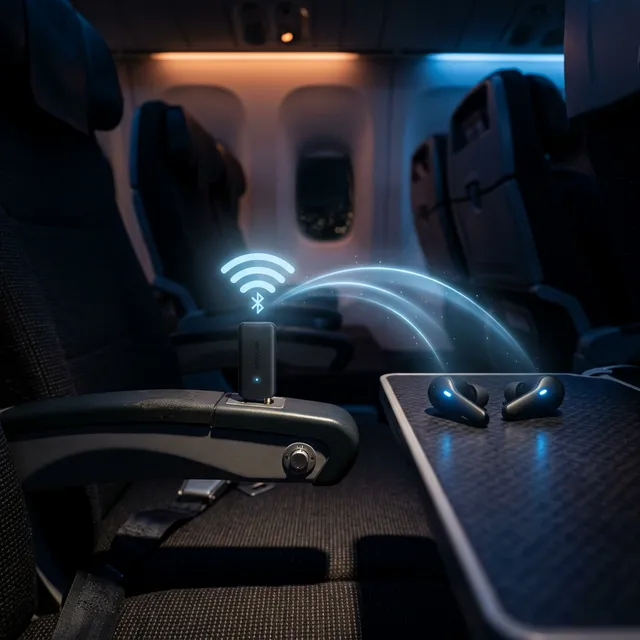 飛行機で有線イヤホンはもう不要！ワイヤレス環境を作る最強Bluetoothトランスミッター