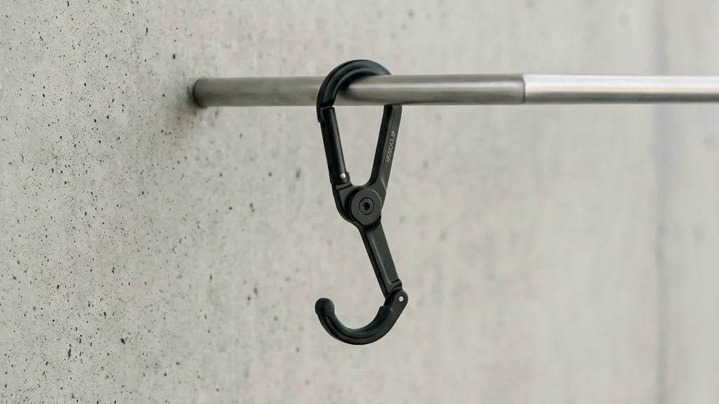 【立ちっぱなしを特等席へ】重い荷物から両手を解放する究極カラビナ「HEROCLIP ミニ」