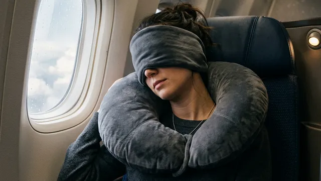 新幹線の睡眠がベッド並みに！光と音を遮断する被るピロー「OSTRICHPILLOW」