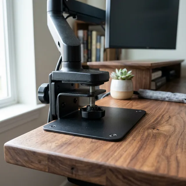 デスクの陥没を防ぐ！モニターアームの必須アイテム「補強プレート」のアイキャッチ画像