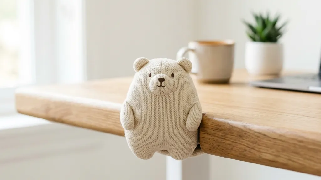 【腰痛対策の最適解】ぬいぐるみを挟むだけで前傾姿勢が直る「マーナ ふんばるず」