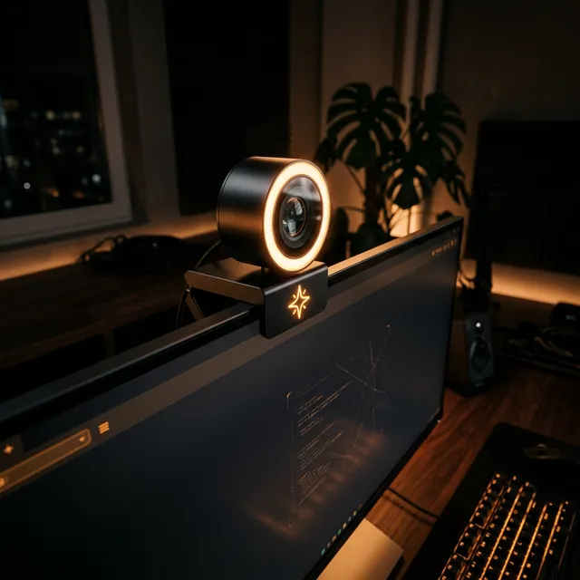 オンライン会議で顔が暗い悩みを解決！リングライト一体型ウェブカメラ「Razer Kiyo」