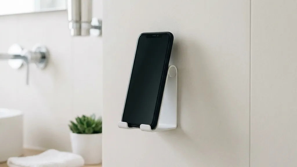【読書不足の特効薬】お風呂の壁が専用シアターに！山崎実業の「マグネット バスルーム スマートフォンスタンド」
